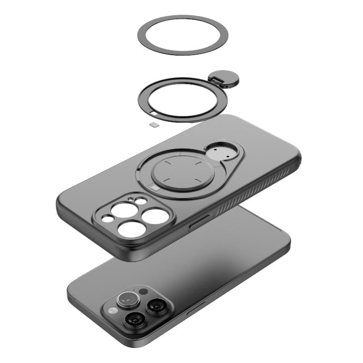 For iPhone 14 Pro Max Ring Shield MagSafe TPU Phone Case with 360 Degree Rotating Holder