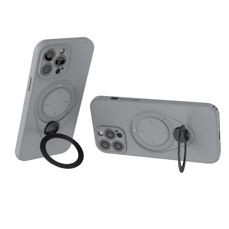 For iPhone 13 Pro Max Ring Shield MagSafe TPU Phone Case with 360 Degree Rotating Holder