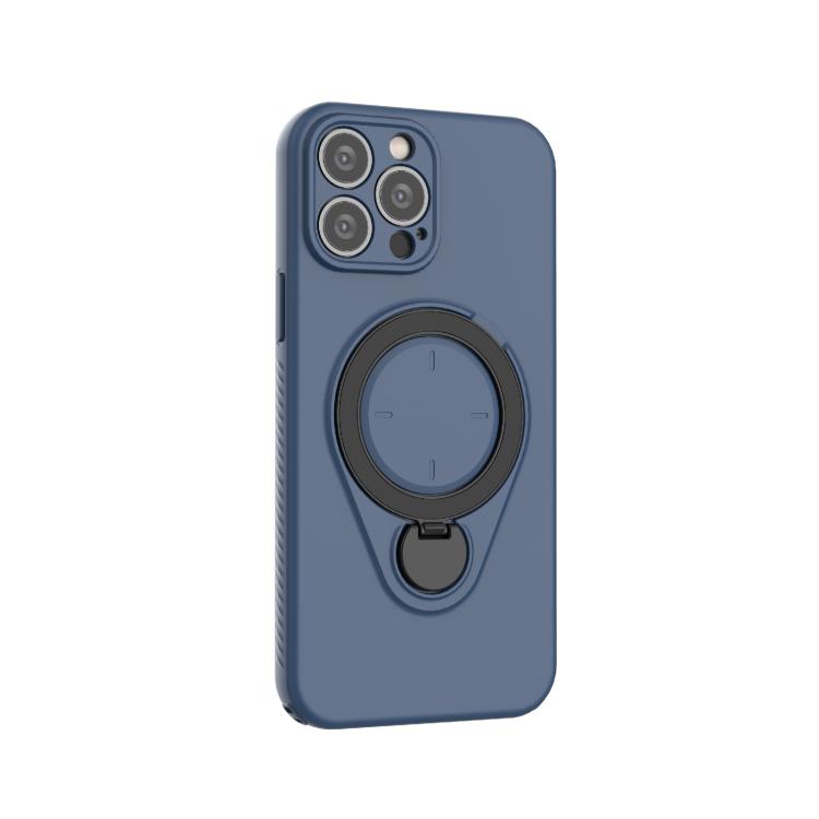 For iPhone 13 Pro Max Ring Shield MagSafe TPU Phone Case with 360 Degree Rotating Holder