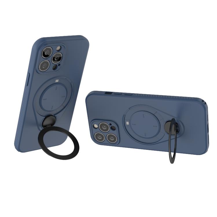 For iPhone 13 Pro Max Ring Shield MagSafe TPU Phone Case with 360 Degree Rotating Holder