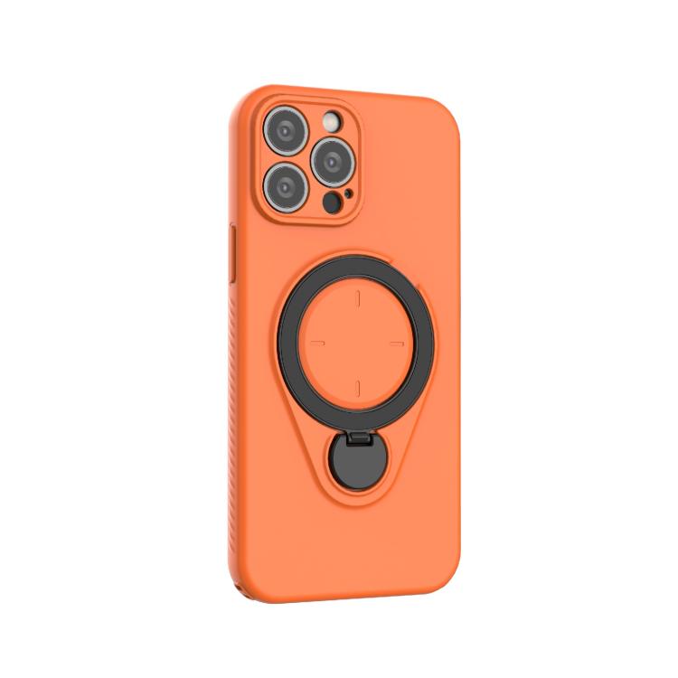 For iPhone 13 Pro Max Ring Shield MagSafe TPU Phone Case with 360 Degree Rotating Holder