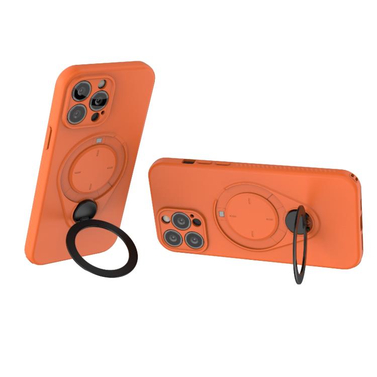For iPhone 13 Pro Max Ring Shield MagSafe TPU Phone Case with 360 Degree Rotating Holder