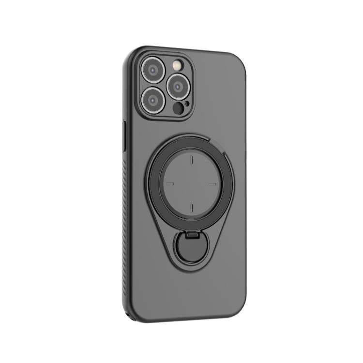 For iPhone 13 Pro Max Ring Shield MagSafe TPU Phone Case with 360 Degree Rotating Holder