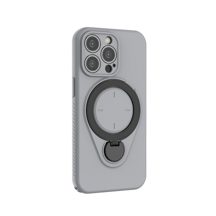 For iPhone 13 Pro Ring Shield MagSafe TPU Phone Case with 360 Degree Rotating Holder