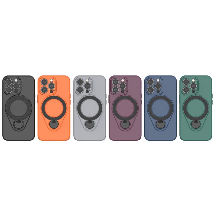 For iPhone 13 Pro Ring Shield MagSafe TPU Phone Case with 360 Degree Rotating Holder