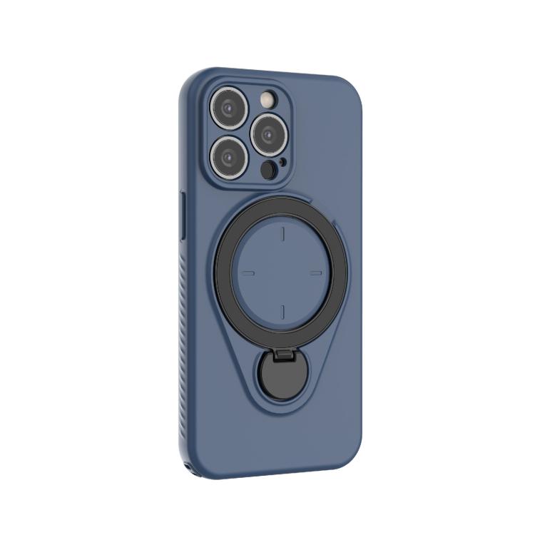 For iPhone 13 Pro Ring Shield MagSafe TPU Phone Case with 360 Degree Rotating Holder