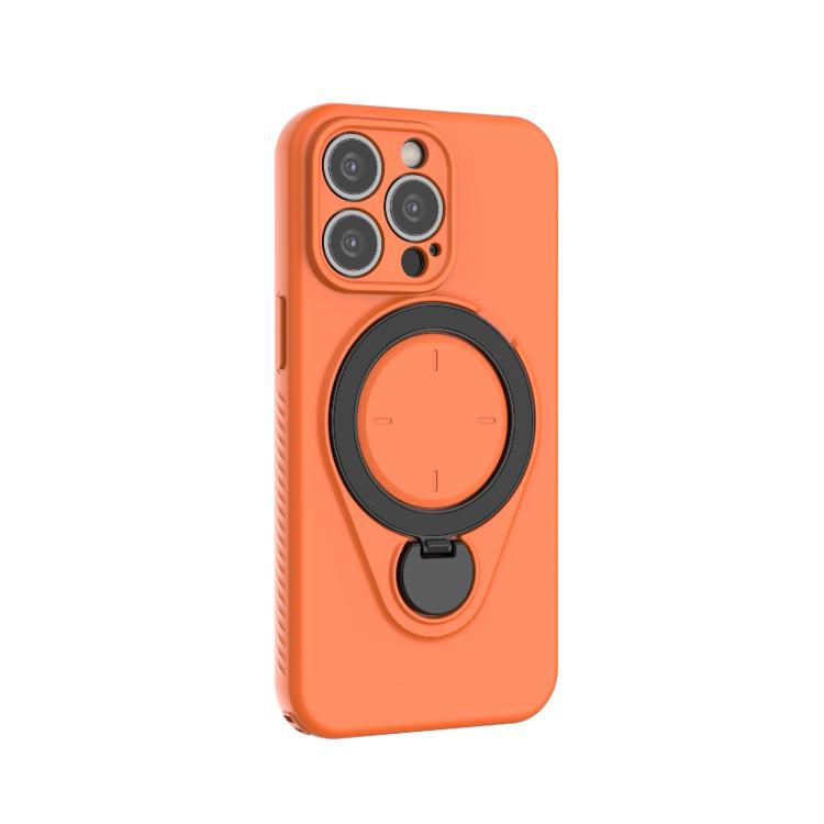 For iPhone 13 Pro Ring Shield MagSafe TPU Phone Case with 360 Degree Rotating Holder
