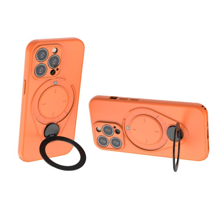 For iPhone 13 Pro Ring Shield MagSafe TPU Phone Case with 360 Degree Rotating Holder