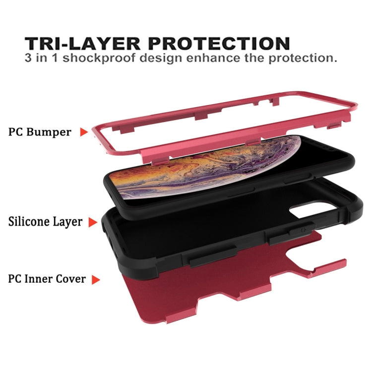 For iPhone 12 Pro Max Contrast Color Silicone + PC Shockproof Case