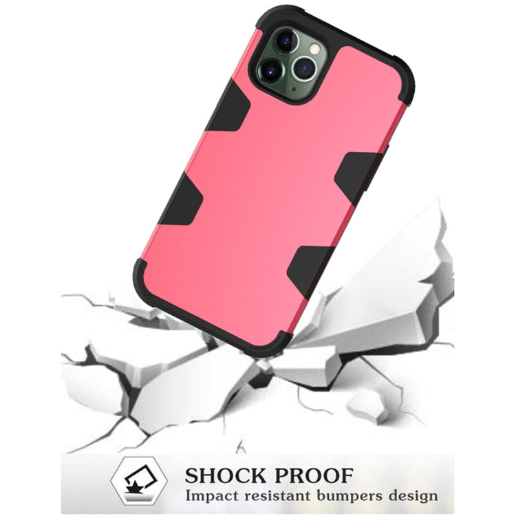 For iPhone 12 / 12 Pro Contrast Color Silicone + PC Shockproof Case