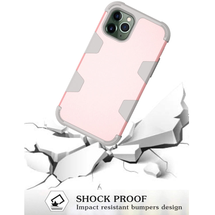 For iPhone 12 / 12 Pro Contrast Color Silicone + PC Shockproof Case
