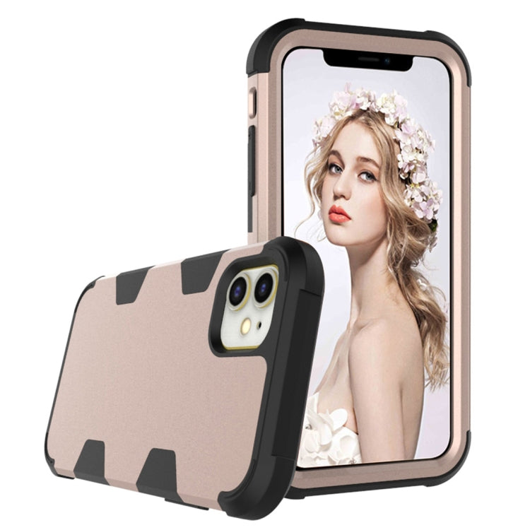 For iPhone 12 mini Contrast Color Silicone + PC Shockproof Case