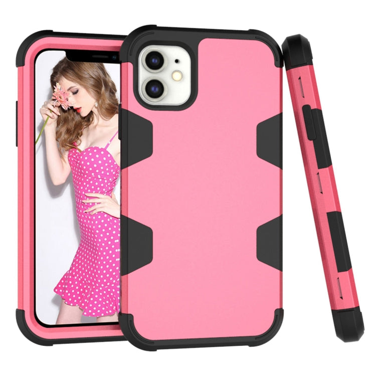 For iPhone 12 mini Contrast Color Silicone + PC Shockproof Case