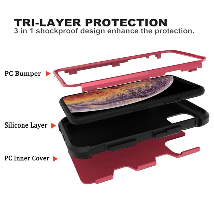 For iPhone 12 mini Contrast Color Silicone + PC Shockproof Case