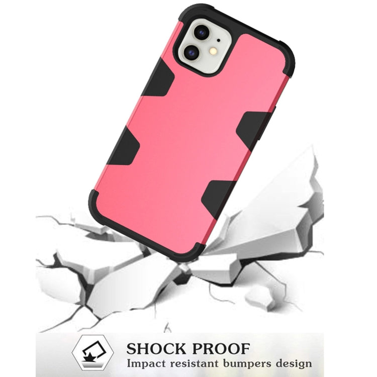 For iPhone 12 mini Contrast Color Silicone + PC Shockproof Case