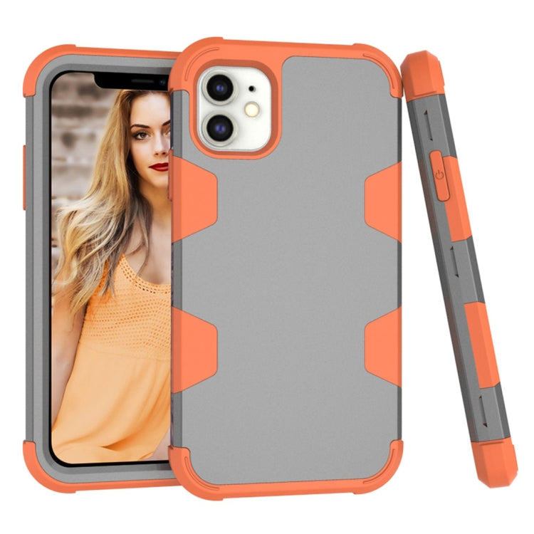 For iPhone 12 mini Contrast Color Silicone + PC Shockproof Case