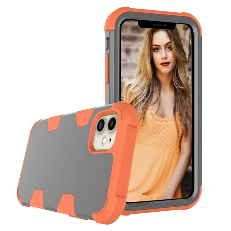 For iPhone 12 mini Contrast Color Silicone + PC Shockproof Case