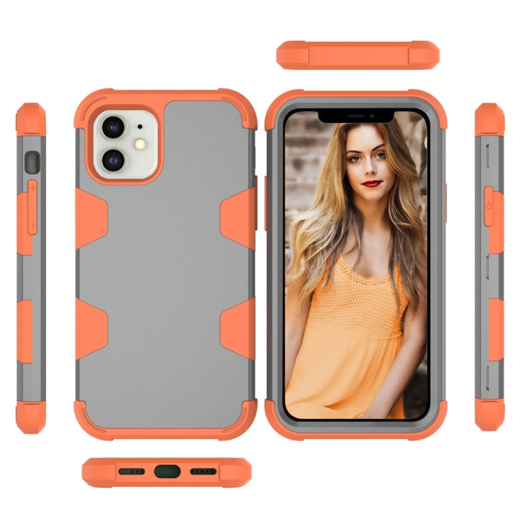 For iPhone 12 mini Contrast Color Silicone + PC Shockproof Case