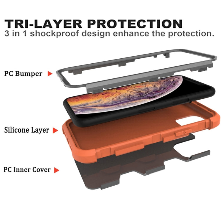 For iPhone 12 mini Contrast Color Silicone + PC Shockproof Case