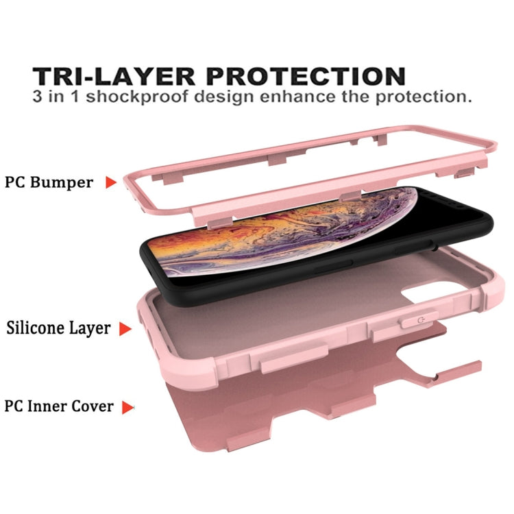 For iPhone 12 mini Contrast Color Silicone + PC Shockproof Case
