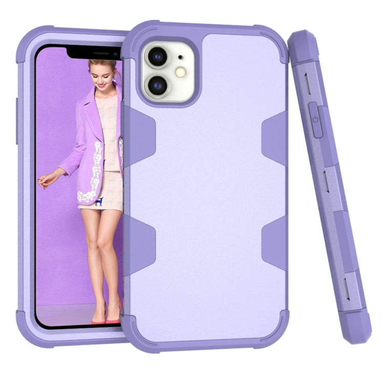 For iPhone 12 mini Contrast Color Silicone + PC Shockproof Case