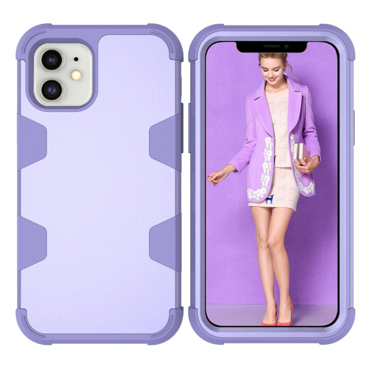 For iPhone 12 mini Contrast Color Silicone + PC Shockproof Case