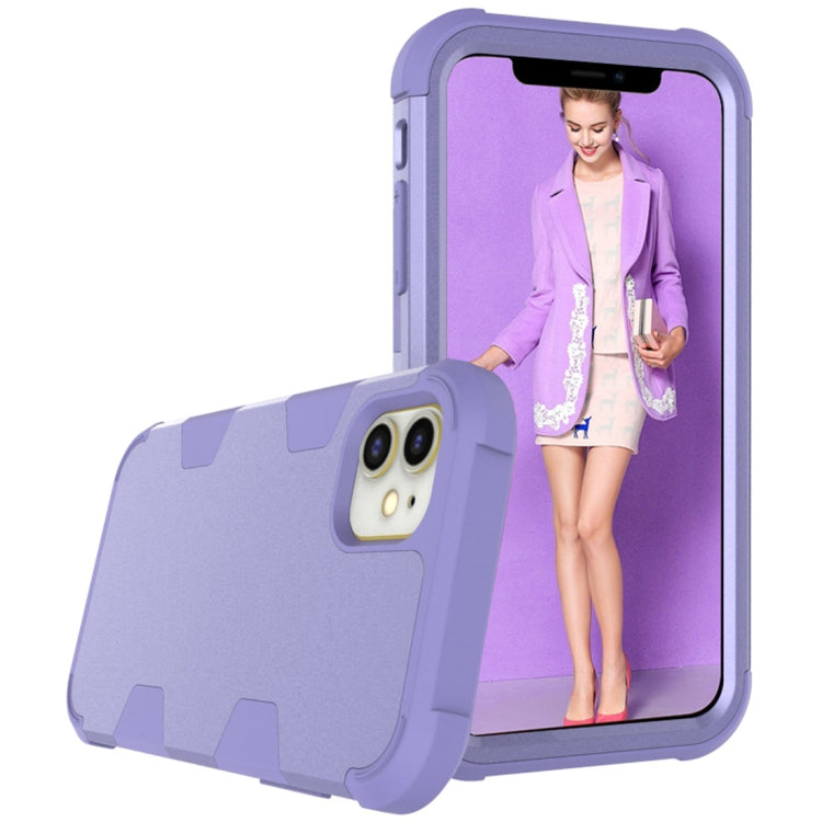 For iPhone 12 mini Contrast Color Silicone + PC Shockproof Case