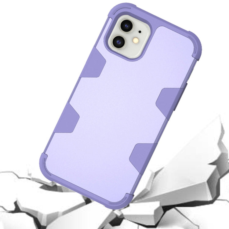For iPhone 12 mini Contrast Color Silicone + PC Shockproof Case