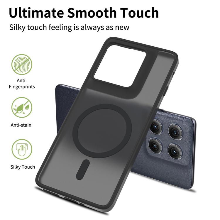 For Motorola Edge 5G 2025 Skin Feel TPU Hybrid PC MagSafe Phone Case