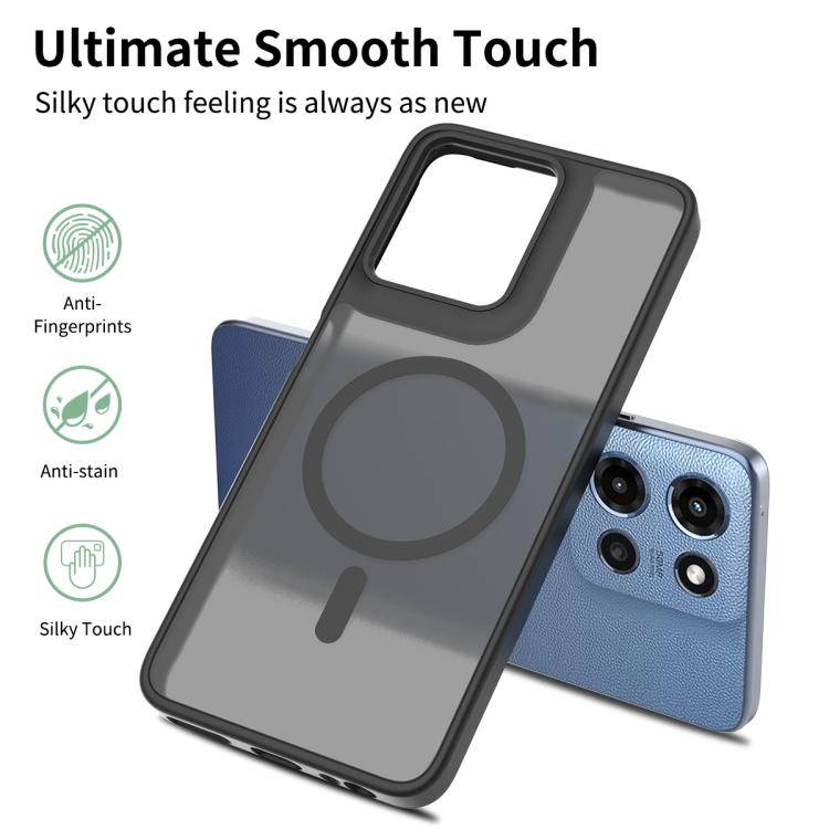 For Motorola Moto G Power 5G 2025 Skin Feel TPU Hybrid PC MagSafe Phone Case
