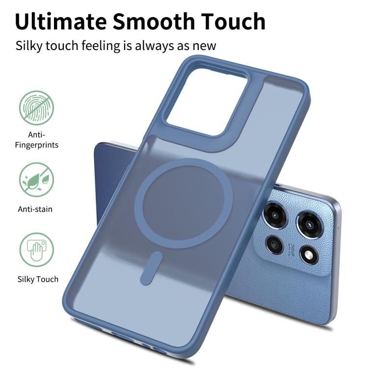For Motorola Moto G Power 5G 2025 Skin Feel TPU Hybrid PC MagSafe Phone Case
