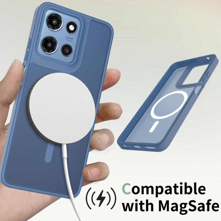 For Motorola Moto G Power 5G 2025 Skin Feel TPU Hybrid PC MagSafe Phone Case