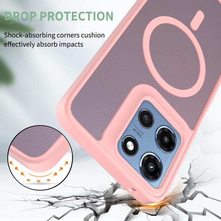 For Motorola Moto G Power 5G 2025 Skin Feel TPU Hybrid PC MagSafe Phone Case