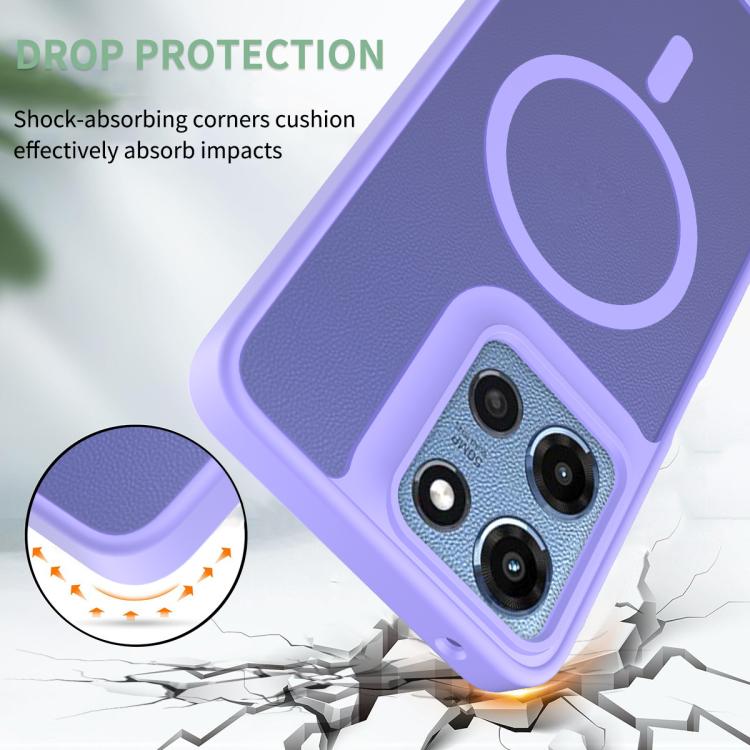 For Motorola Moto G Power 5G 2025 Skin Feel TPU Hybrid PC MagSafe Phone Case