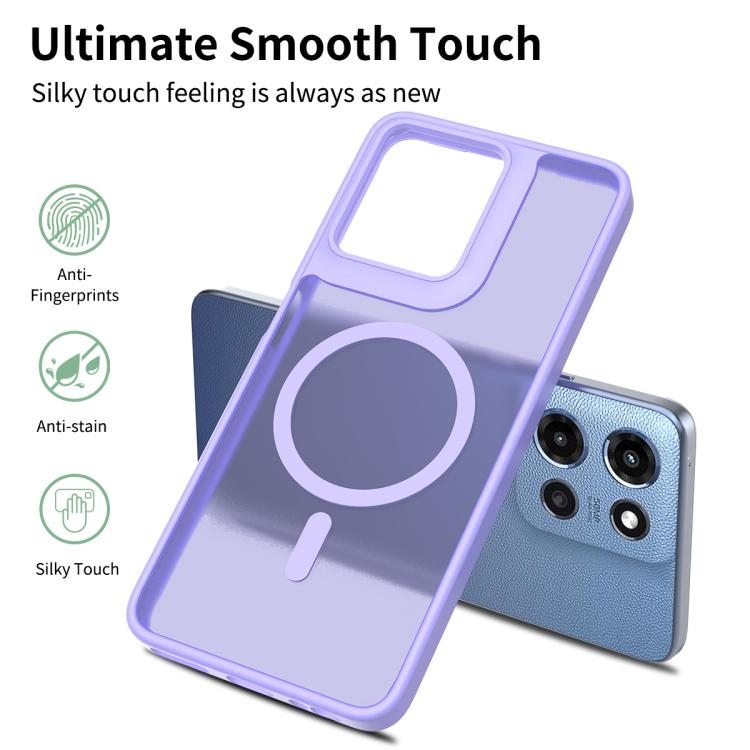 For Motorola Moto G Power 5G 2025 Skin Feel TPU Hybrid PC MagSafe Phone Case