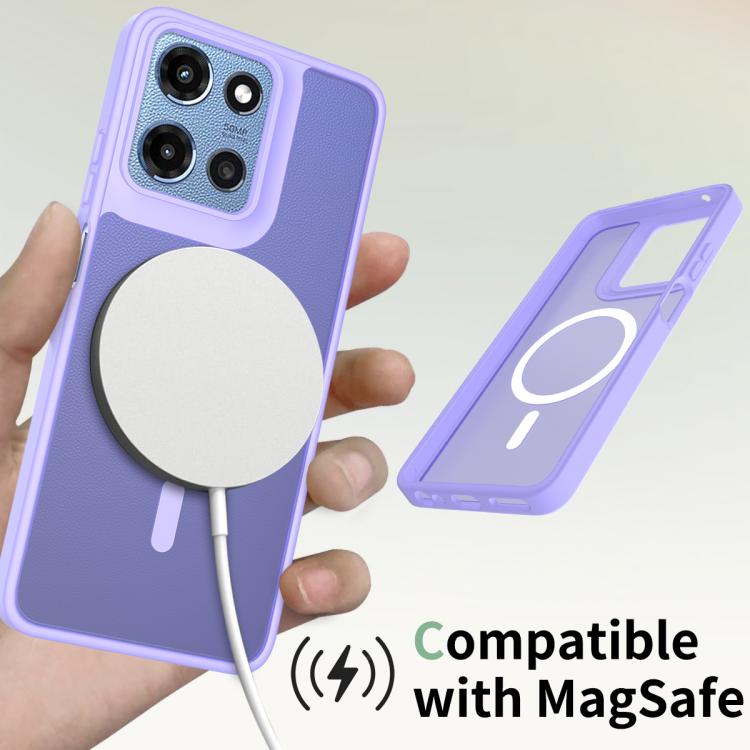 For Motorola Moto G Power 5G 2025 Skin Feel TPU Hybrid PC MagSafe Phone Case