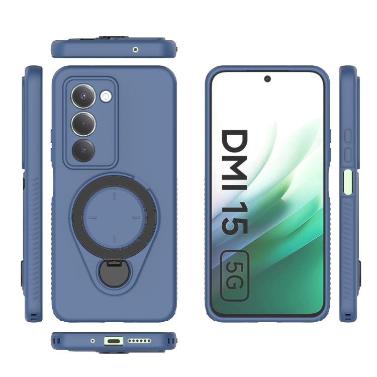 For Redmi 15 5G Global / 15 4G SEA 169.5mm Ring Shield MagSafe TPU Phone Case with 360 Degree Rotating Holder