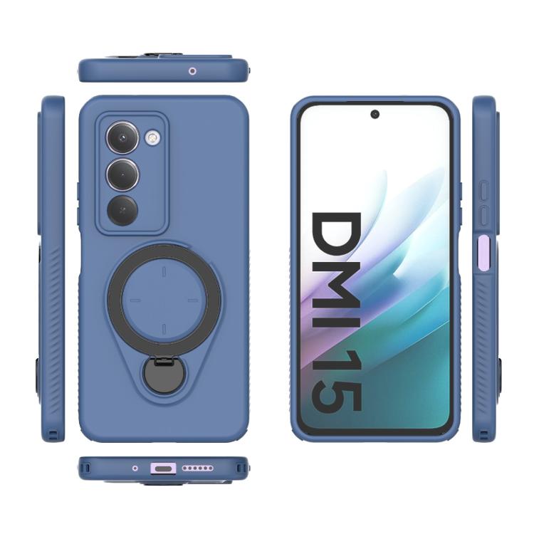 For Redmi 15 5G / 4G EU 171mm Ring Shield MagSafe TPU Phone Case with 360 Degree Rotating Holder