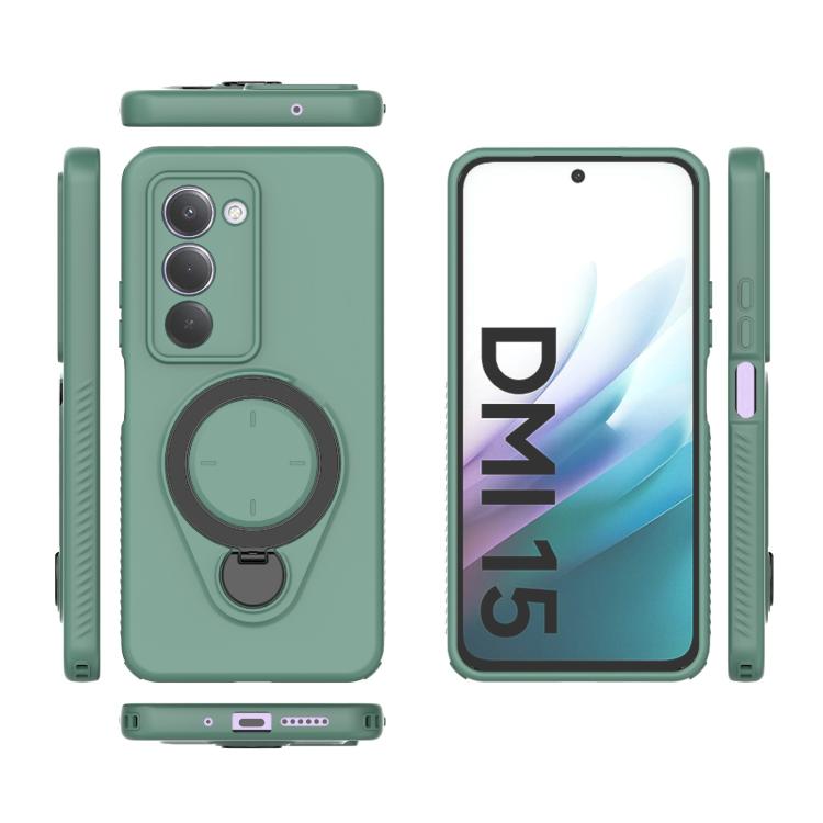 For Redmi 15 5G / 4G EU 171mm Ring Shield MagSafe TPU Phone Case with 360 Degree Rotating Holder