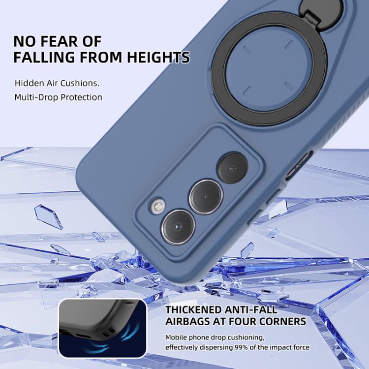 For Redmi 15 5G / 4G EU 171mm Ring Shield MagSafe TPU Phone Case with 360 Degree Rotating Holder