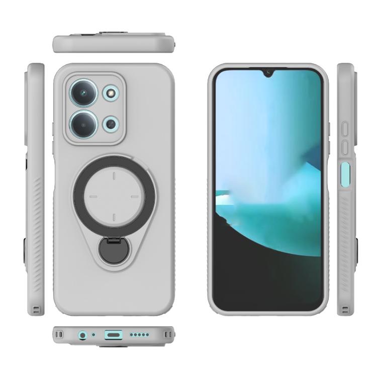 For Redmi 15C 5G / 4G Global 171mm Ring Shield MagSafe TPU Phone Case with 360 Degree Rotating Holder