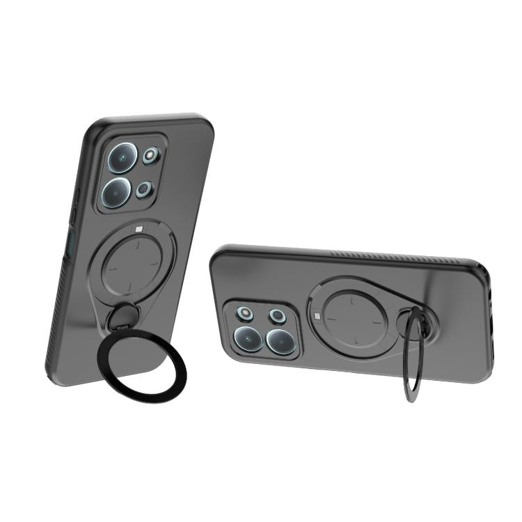 For Redmi 15C 5G / 4G Global 171mm Ring Shield MagSafe TPU Phone Case with 360 Degree Rotating Holder