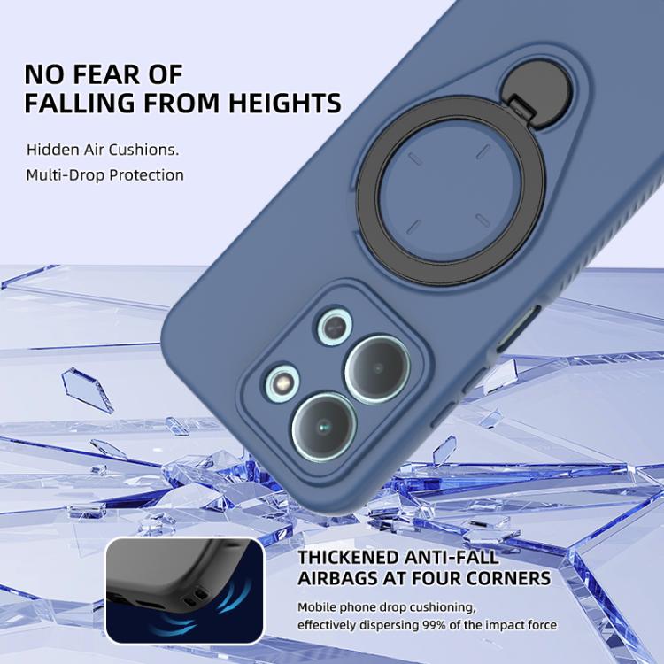 For Redmi 15C 5G / 4G EU 173mm Ring Shield MagSafe TPU Phone Case with 360 Degree Rotating Holder