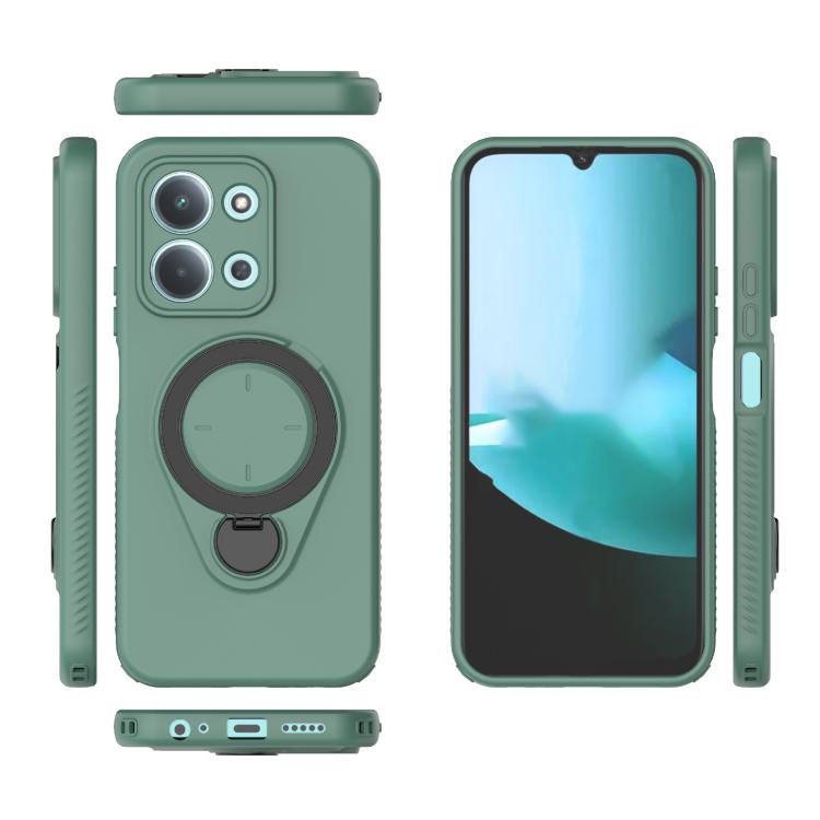 For Redmi 15C 5G / 4G EU 173mm Ring Shield MagSafe TPU Phone Case with 360 Degree Rotating Holder