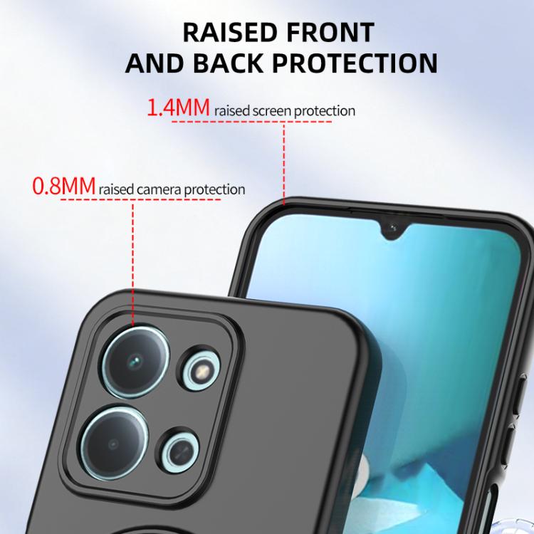 For Redmi 15C 5G / 4G EU 173mm Ring Shield MagSafe TPU Phone Case with 360 Degree Rotating Holder