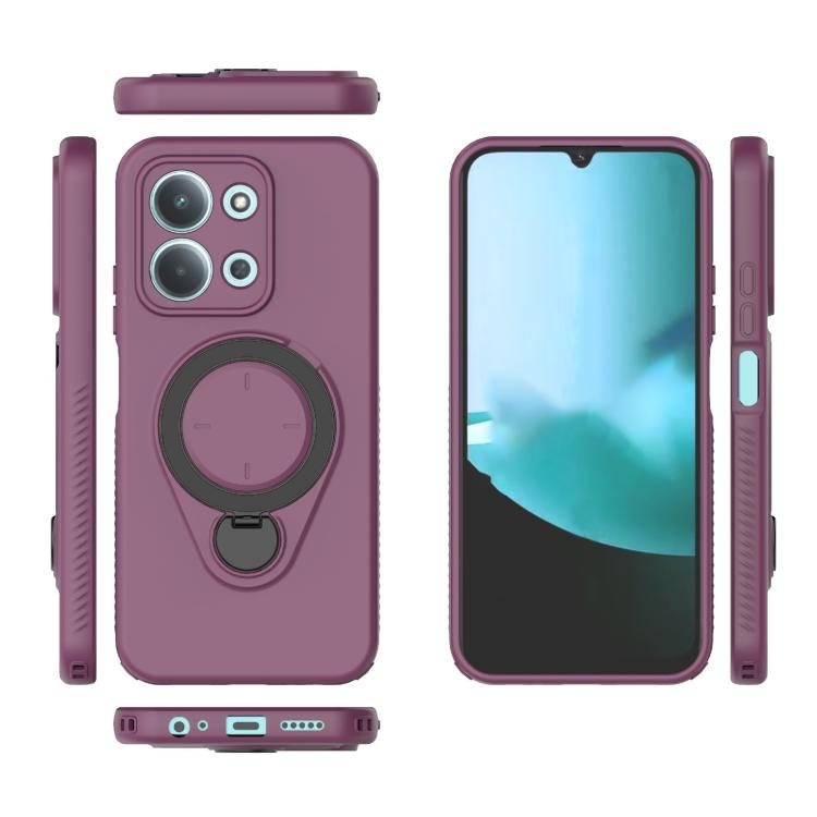 For Redmi 15C 5G / 4G EU 173mm Ring Shield MagSafe TPU Phone Case with 360 Degree Rotating Holder