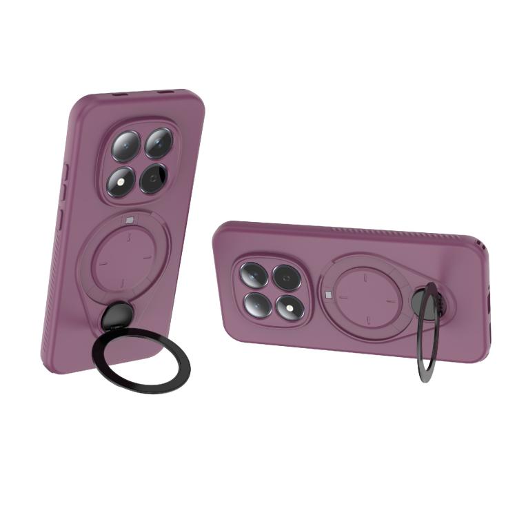 For Redmi Note 15 Pro 5G Global 163.6mm Ring Shield MagSafe TPU Phone Case with 360 Degree Rotating Holder