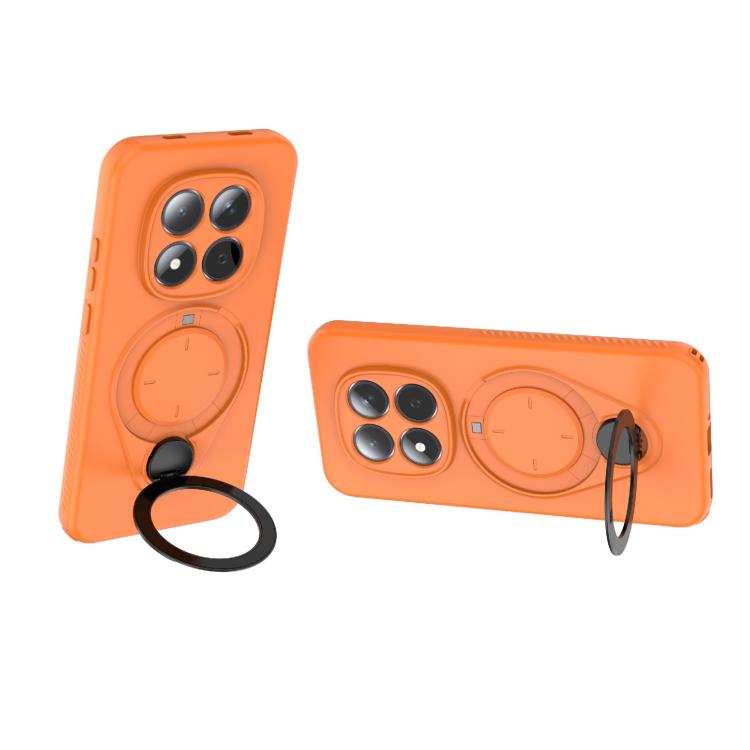 For Redmi Note 15 Pro 5G Global 163.6mm Ring Shield MagSafe TPU Phone Case with 360 Degree Rotating Holder