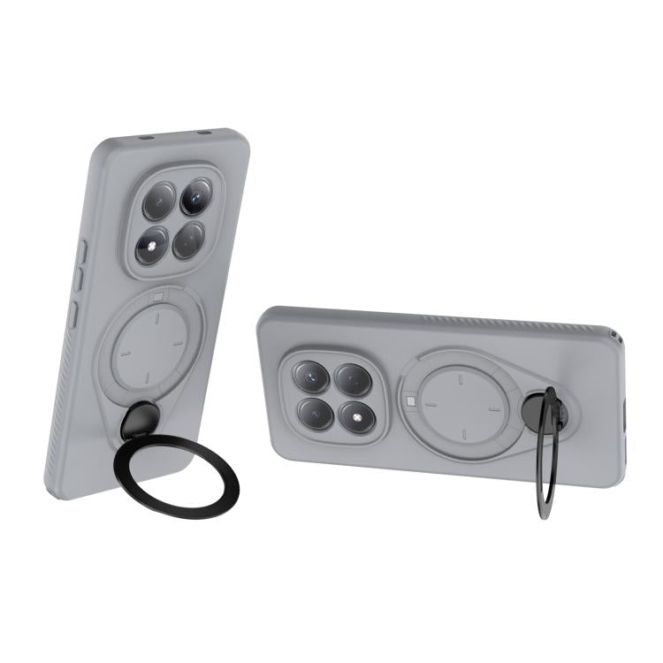 For Redmi Note 15 Pro 4G Global 163.2mm Ring Shield MagSafe TPU Phone Case with 360 Degree Rotating Holder