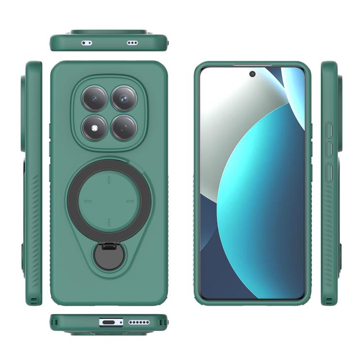 For Redmi Note 15 Pro 4G Global 163.2mm Ring Shield MagSafe TPU Phone Case with 360 Degree Rotating Holder